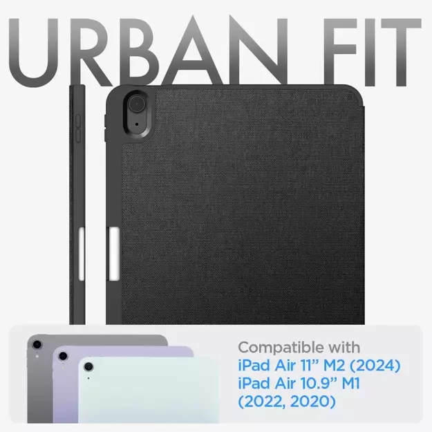 Spigen Urban Fit Case for iPad Air 10.9&#39 &#39  4/5 2020-2022 / 11.6&#39 &#39  2024 - Black 24