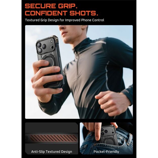 Supcase UB Grip Mag MagSafe Case for iPhone 17 Pro - Black 6