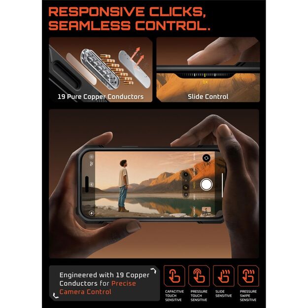 Supcase UB Grip Mag MagSafe Case for iPhone 17 Pro - Black 5