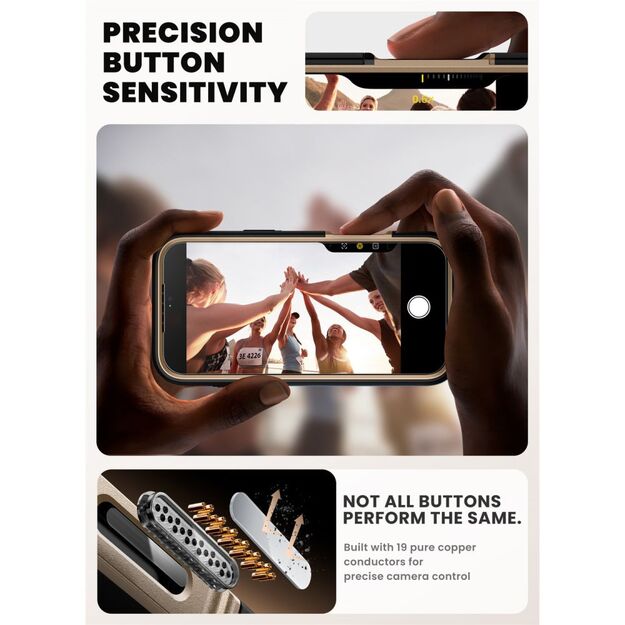Supcase IBLSN Ares Flip Mag MagSafe Case for iPhone 17 Pro Max - Gold 3