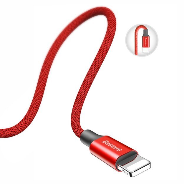 Baseus Yiven USB / Lightning Cable with Material Braid 1,8M red (CALYW-A09) 4