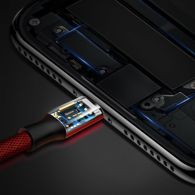 Baseus Yiven USB / Lightning Cable with Material Braid 1,8M red (CALYW-A09) 7