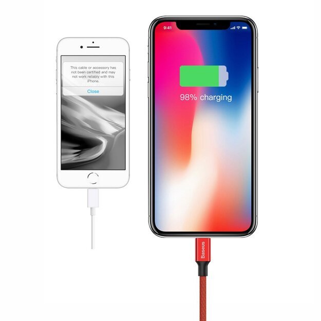 Baseus Yiven USB / Lightning Cable with Material Braid 1,8M red (CALYW-A09) 6