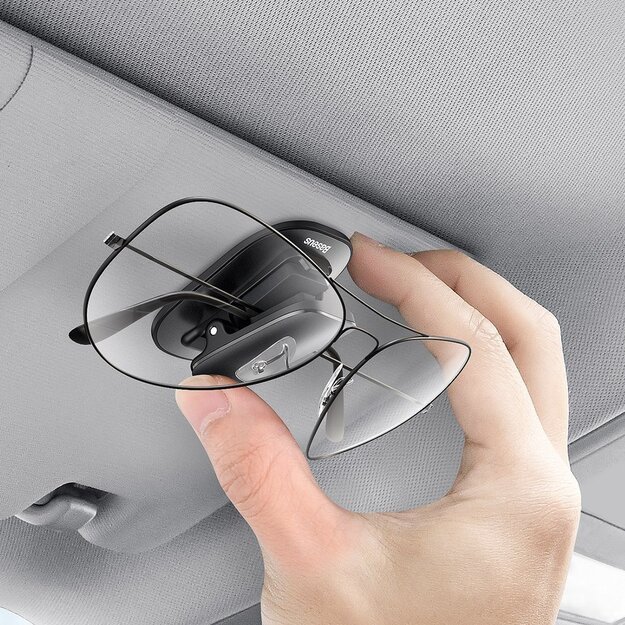 Baseus self-adhesive car holder clip for glasses black (ACYJN-A01) 5