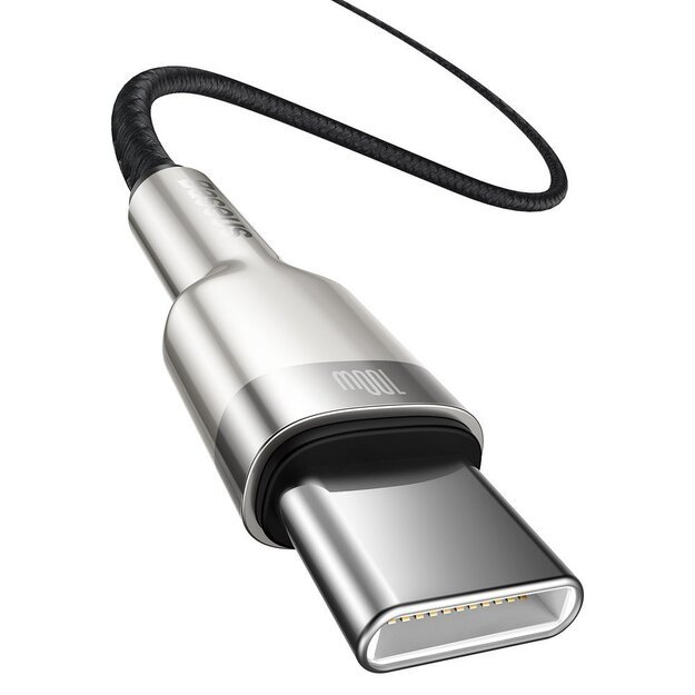Baseus Cafule Series Metal Data USB-C / USB-C PD QC SCP 100W 5A 1 m cable - black 1