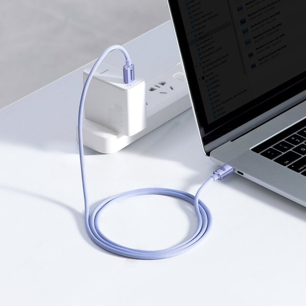 Baseus CAJY000701 USB-C - USB-C PD cable 100W 5A 480Mb/s 1.2m - purple 10
