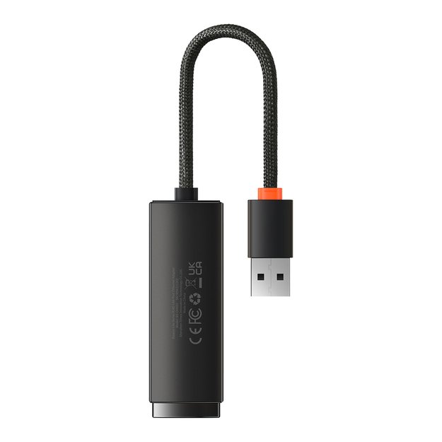 Baseus Lite Series adapter USB Type A - RJ45 LAN socket 100Mbps black (WKQX000001) 6