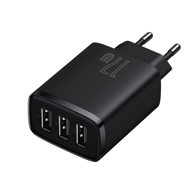 Baseus Compact charger 3x USB 17W black (CCXJ020101) 1