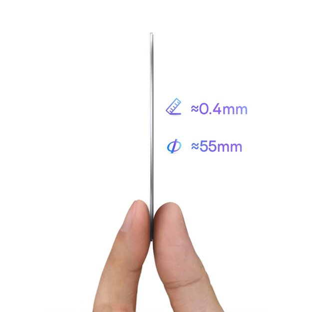 Baseus Halo Series magnetic ring (2 pcs/package) silver (PCCH000012) 13
