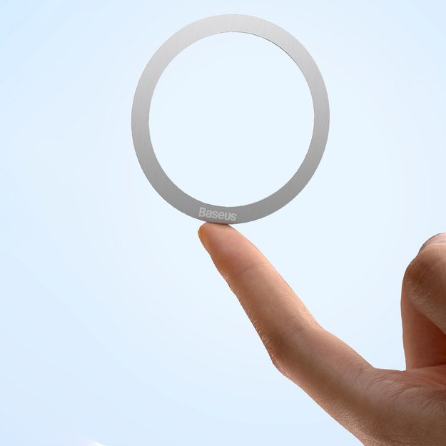 Baseus Halo Series magnetic ring (2 pcs/package) silver (PCCH000012) 14