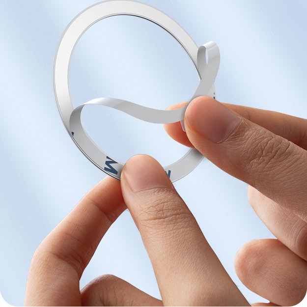 Baseus Halo Series magnetic ring (2 pcs/package) silver (PCCH000012) 16