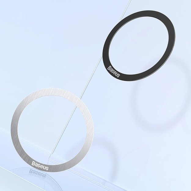 Baseus Halo Series magnetic ring (2 pcs/package) silver (PCCH000012) 18