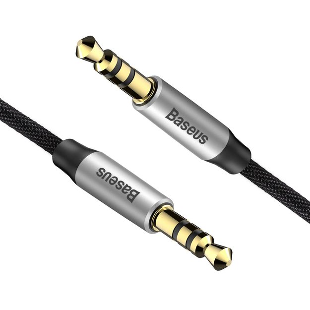 Baseus Yiven M30 stereo audio cable AUX 3.5 mm male mini jack 1.5 m silver-black (CAM30-CS1) 8