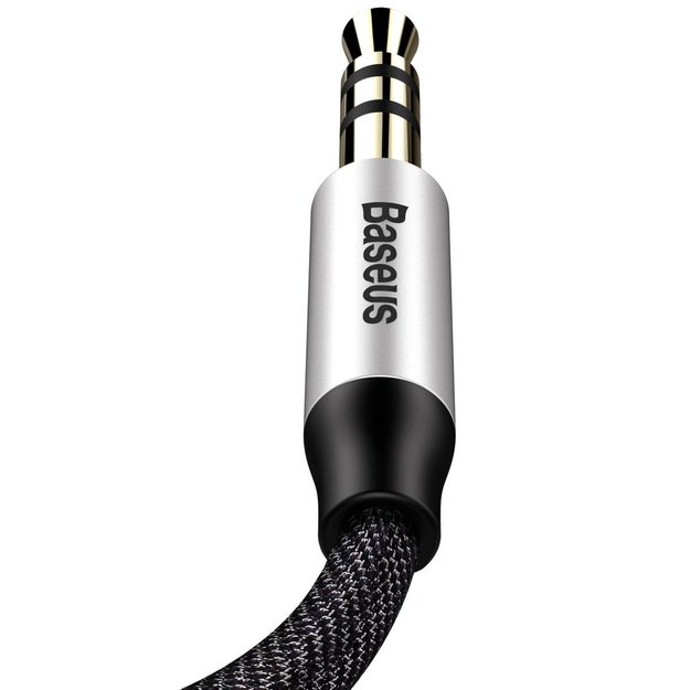 Baseus Yiven M30 stereo audio cable AUX 3.5 mm male mini jack 1.5 m silver-black (CAM30-CS1) 13