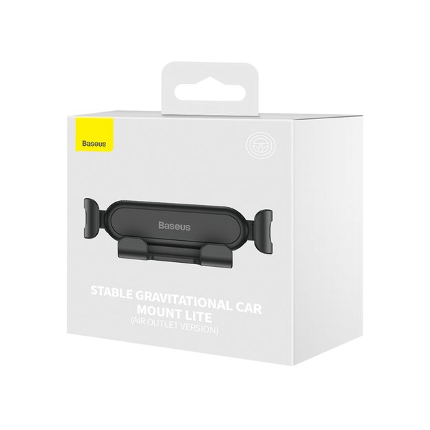 Baseus Gravity Air Vent Car Phone Holder (Air Outlet Version) black (SUWX010001) 4