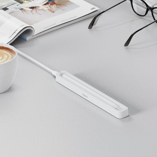 Wireless charger for Apple Pencil 2 / Baseus stylus - white 2