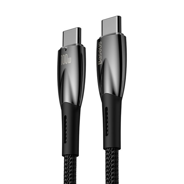 Baseus Glimmer Series Fast Charging Cable USB-C 480Mbps PD 100W 2m Black 13