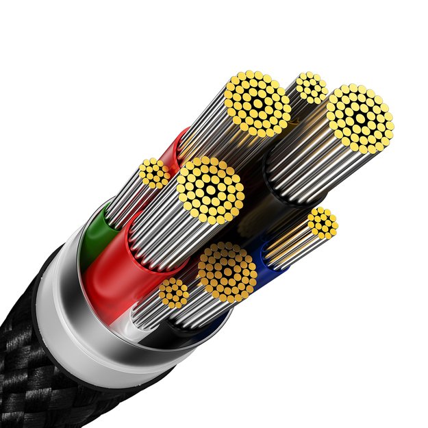 Baseus Glimmer Series Fast Charging Cable USB-C 480Mbps PD 100W 2m Black 17