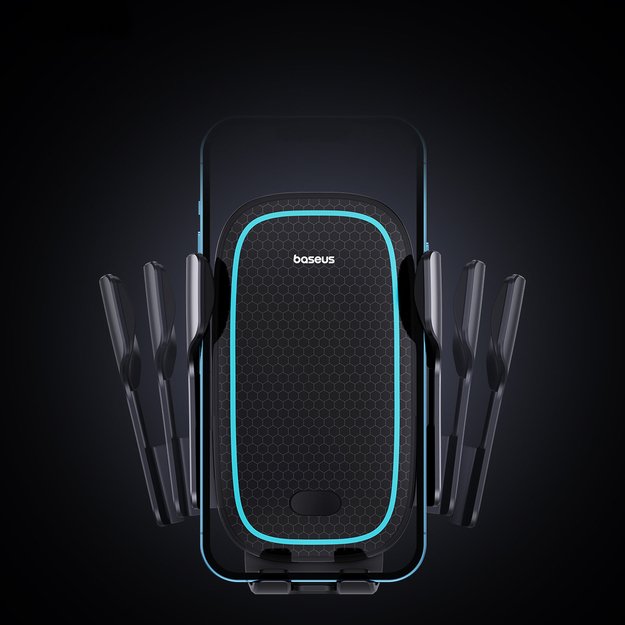 Baseus Milky Way Pro Series BS-CM023 car holder for air vent with 15W inductive charger - black 11