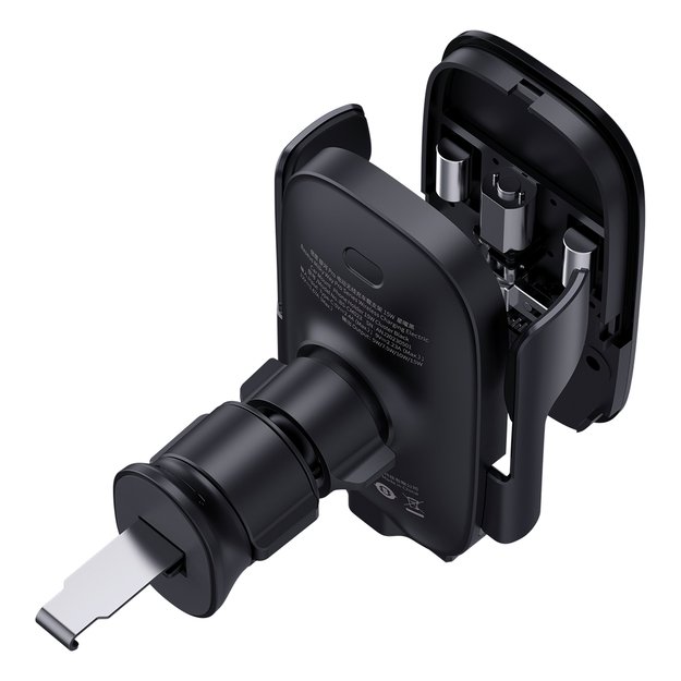 Baseus Milky Way Pro Series BS-CM023 car holder for air vent with 15W inductive charger - black 6