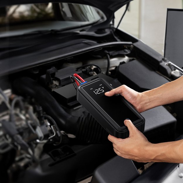 Jump starter with supercapacitor Baseus Super Energy Mega Series BS-CH007 3000A 12V USB-C / EC8 / DC - gray 14