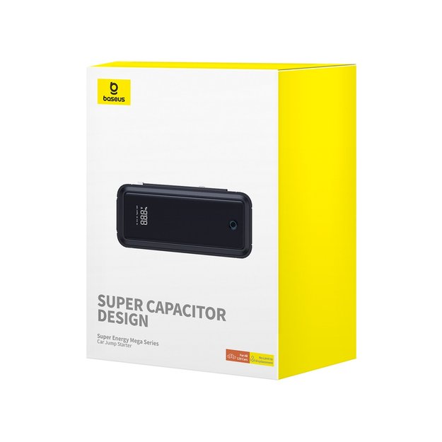 Jump starter with supercapacitor Baseus Super Energy Mega Series BS-CH007 3000A 12V USB-C / EC8 / DC - gray 4