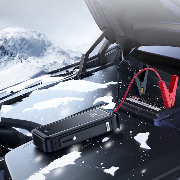 Jump starter with supercapacitor Baseus Super Energy Mega Series BS-CH007 3000A 12V USB-C / EC8 / DC - gray 13