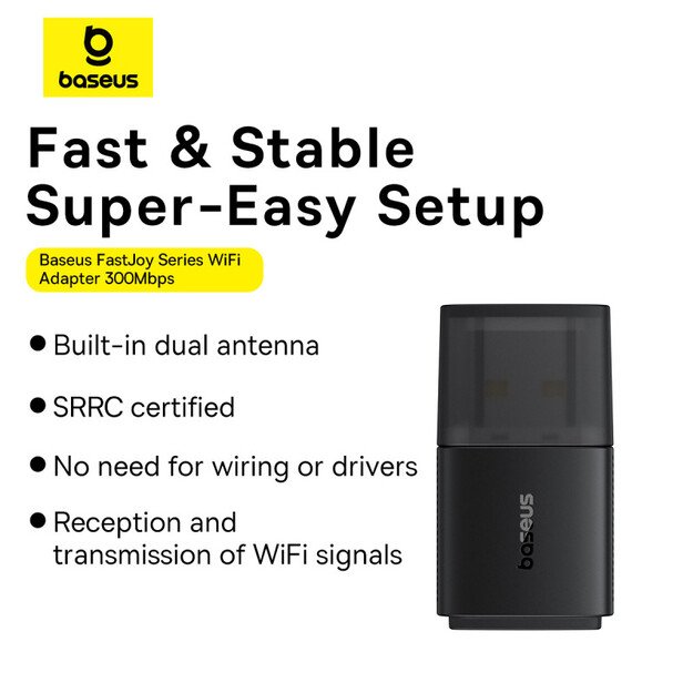 Baseus BS-OH169 300Mb/s USB network card - black 9