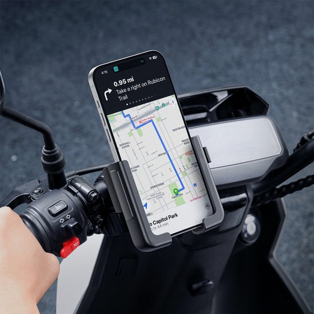 Baseus GoTrip Phone Holder for Bike, Scooter, Moped - Black 9