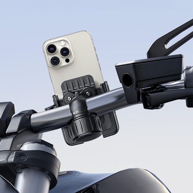 Baseus GoTrip Phone Holder for Bike, Scooter, Moped - Black 14