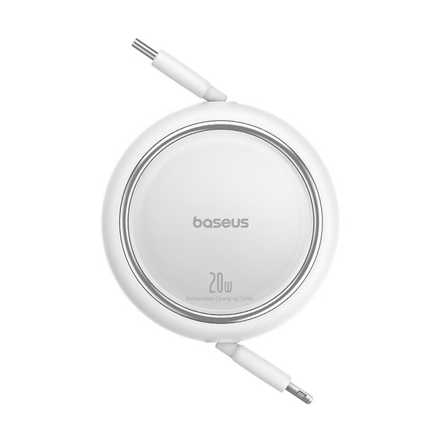 Baseus Free2Pull Cable Retractable USB-C / Lightning 20W 1m - White