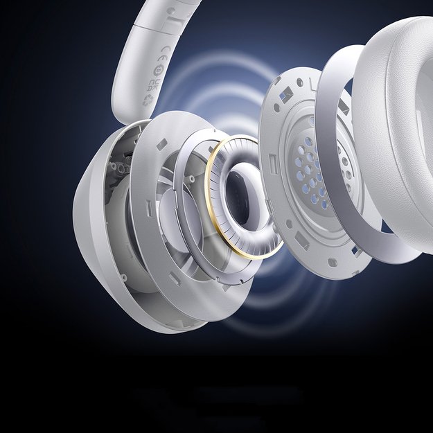 Baseus Bass 30 Max Wireless On-Ear Bluetooth 5.3 Headphones - White 12