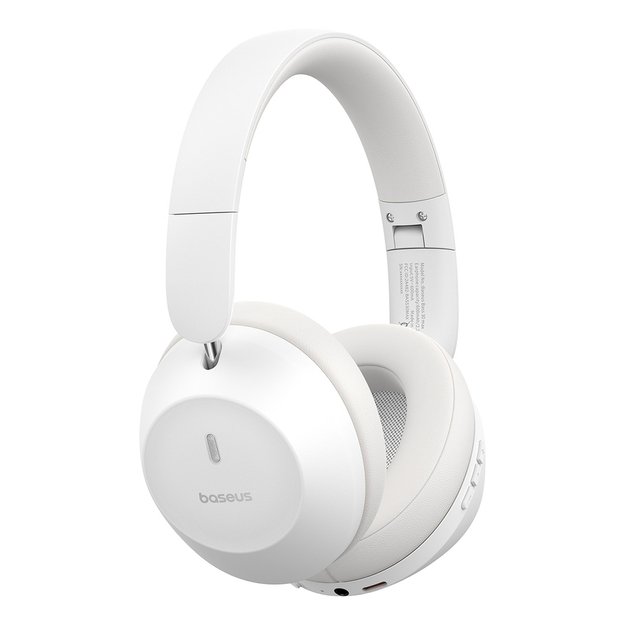 Baseus Bass 30 Max Wireless On-Ear Bluetooth 5.3 Headphones - White 3