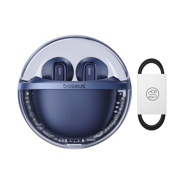 Baseus Bowie E5x TWS Wireless Headphones - Blue 3