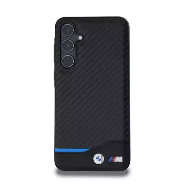 BMW Leather Carbon case for Samsung Galaxy A55 - black 2