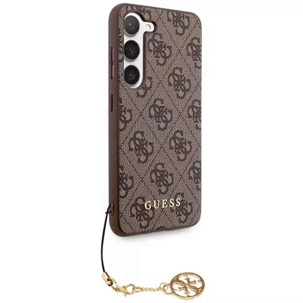 Guess 4G Charms Collection case for Samsung Galaxy A35 - brown 10