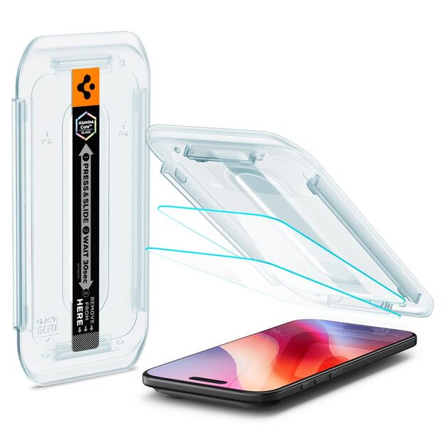 Szkło hartowane Spigen Glas.TR EZ Fit 2-pack na iPhone 17 Air - przezroczyste 1