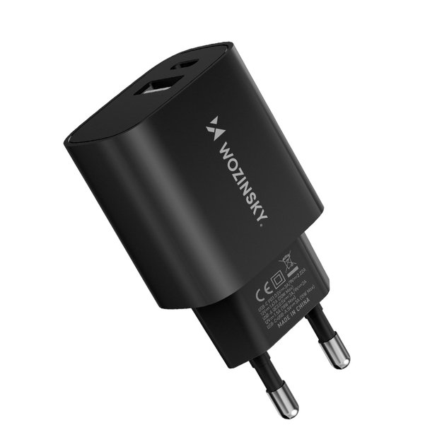 Wozinsky WGWCB USB-A USB-C 20W wall charger - black 2