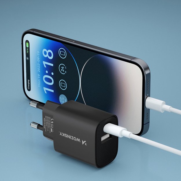 Wozinsky WGWCB USB-A USB-C 20W wall charger - black 16