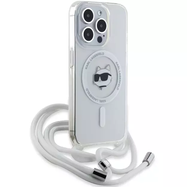 Karl Lagerfeld IML Choupette Head &amp  Cord MagSafe case for iPhone 14 Pro - transparent 8