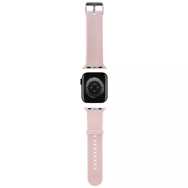 Karl Lagerfeld 3D Rubber Karl&amp Choupette Heads strap for Apple Watch 42/44/45/49mm - pink 1