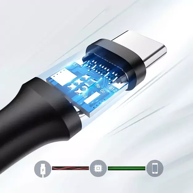 Ugreen US184 20883 USB-A 3.0 / USB-C 3A cable 1.5m - black 4