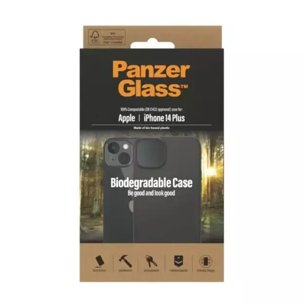 PanzerGlass Biodegradable Case for iPhone 14 Plus / 15 Plus - black 2
