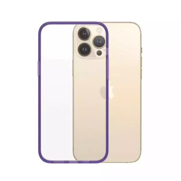 PanzerGlass ClearCase antibacterial Military Grade certified case for iPhone 13 Pro Max - transparent purple 6