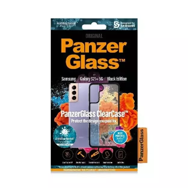 PanzerGlass ClearCase case for Samsung Galaxy S21+ - transparent and black 3