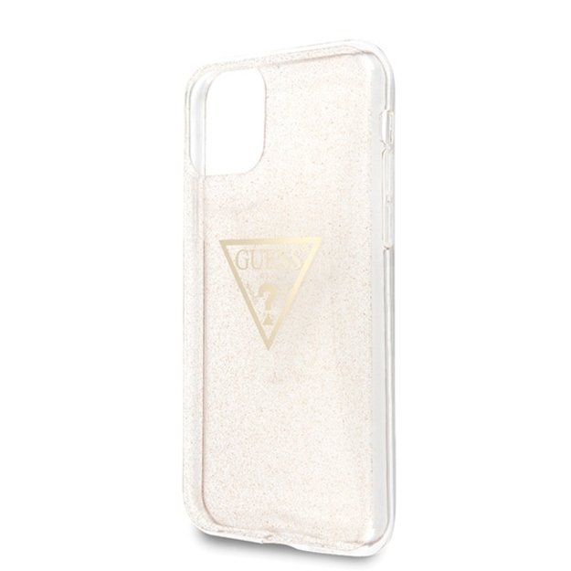 Guess GUHCN58SGTLGO iPhone 11 Pro gold/gold hard case Glitter Triangle 8