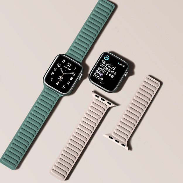 Magnetic Strap Magnetic Strap Bracelet for Apple Watch 41mm - Red 13