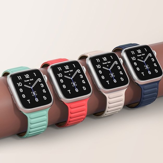 Magnetic Strap Magnetic Strap Bracelet for Apple Watch 41mm - Red 14