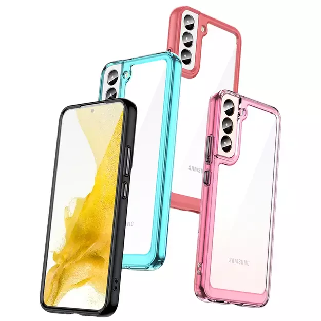 Outer Space Case Case for Samsung Galaxy S22 + (S22 Plus) Hard Cover with Gel Frame Transparent 9