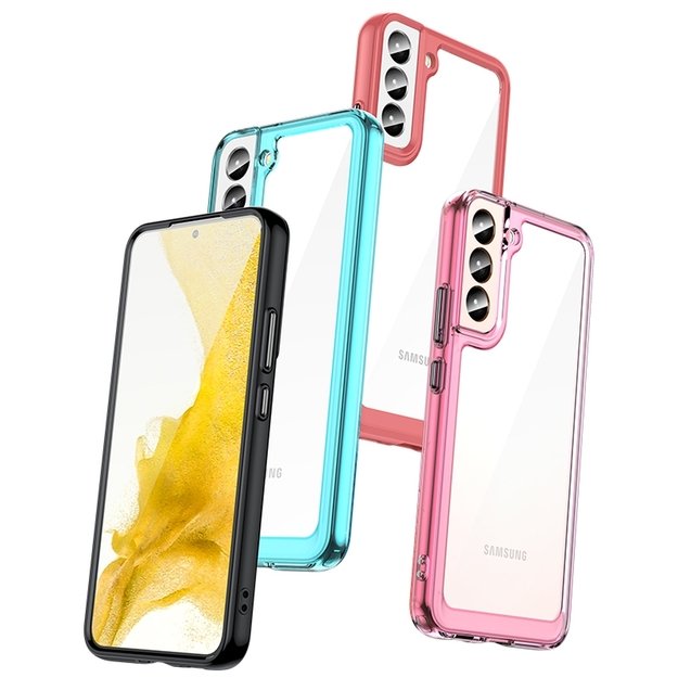 Outer Space Case Case for Samsung Galaxy S22 + (S22 Plus) Hard Cover with Gel Frame Transparent 18